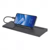 Dock/hub USB-C Manhattan con lector de tarjetas y MST, conectores (x9): audio 3,5 mm, DisplayPort, Ethernet, HDMI, USB-A (x3), USB-C y VGA, con Power Delivery (100 W) al conector USB-C (nota: se requiere fuente de alimentación USB-C y cable USB-C adicionales), todos los conectores se pueden utilizar simultáneamente