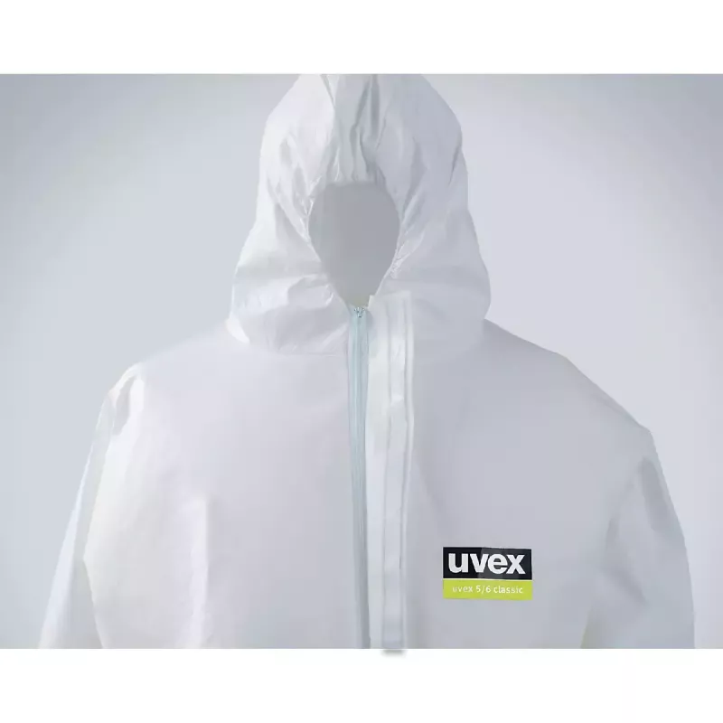 Uvex 5/6 classic mono de protección desechable, tipo 5/6, blanco, talla L