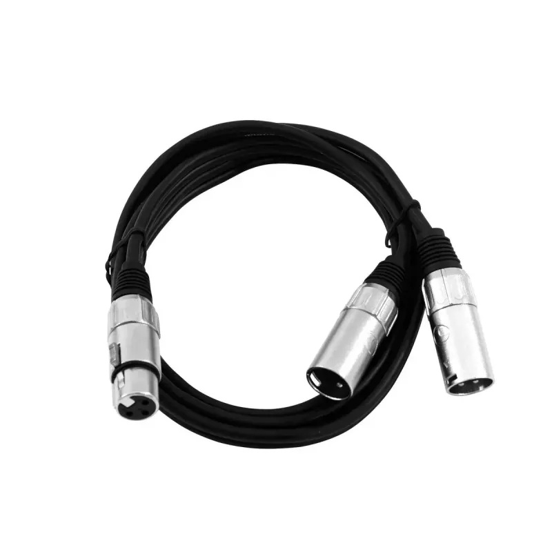 Cable de audio XLR (3 pines) 2 x XLR (3 pines) negro Omnitronic 30225204