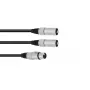 Cable de audio XLR (3 pines) 2 x XLR (3 pines) negro Omnitronic 30225204