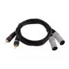 Cable de audio Omnitronic 3022522D 3 m 2 x XLR 2 x RCA negro