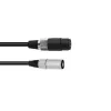 Cable de audio Omnitronic 30225590 Speakon XLR 1 m negro