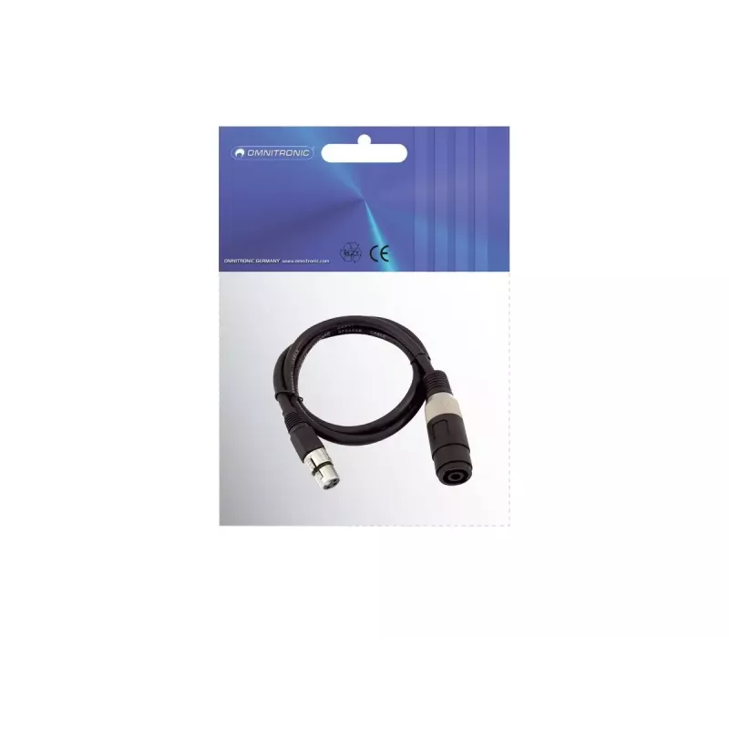 Cable de audio 1 m Omnitronic 30225600