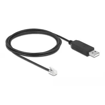 Cable adaptador USB a RS-232-RJ10 DeLOCK 66738 para Meade Autostar