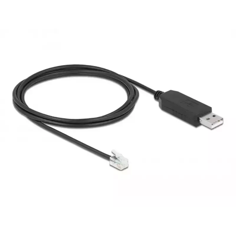 Cable adaptador USB a RS-232-RJ10 DeLOCK 66738 para Meade Autostar