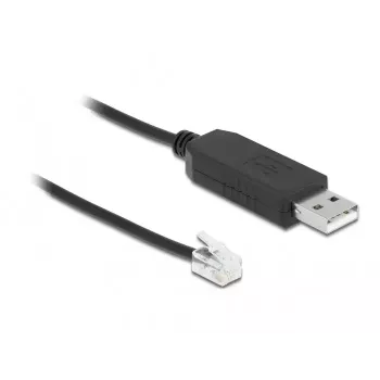 Cable adaptador USB a RS-232-RJ10 DeLOCK 66738 para Meade Autostar