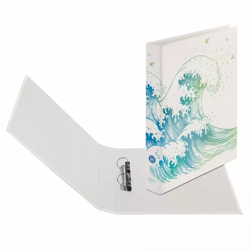 Carpeta de anillas A4 Herlitz 50033416 Azul Verde Blanco