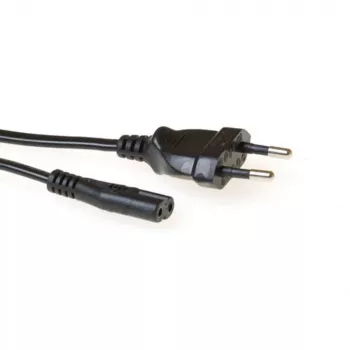 Cable de alimentación ACT AK5417 negro 1 m CEE7/16 conector hembra C7