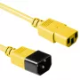 ACT AK5426 cable de alimentación con acoplador C13 y acoplador C14, 0,3 m, amarillo