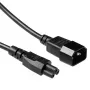 Cable de alimentación C14 a C5 1m ACT negro 250V 2,5A