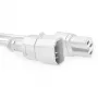 ACT AK5436 cable de alimentación con acoplador C14 y acoplador C15, 1,2 m, blanco