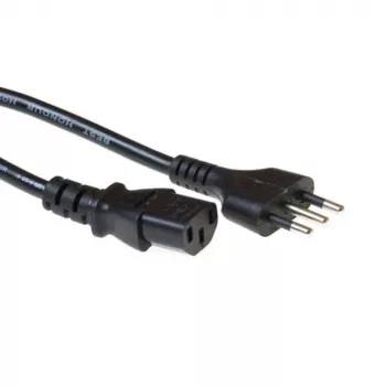 Cable de alimentación ACT Powercord conector italiano - C13 negro 1,8 m
