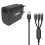 Cargador móvil 2GO 797257 universal negro AC interior 5V