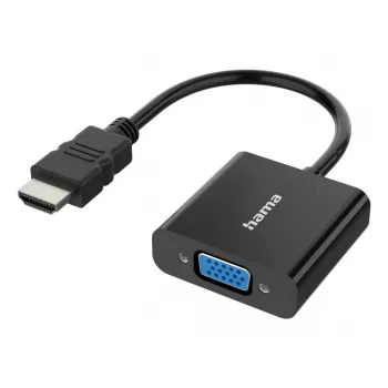 HAMA adaptador HDMI a VGA Classic Line 00300091 — HDMI (entrada) a VGA (salida), Full HD 1080p