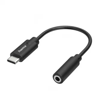 Hama 00300094 cable de audio 3,5 mm USB Type-C negro