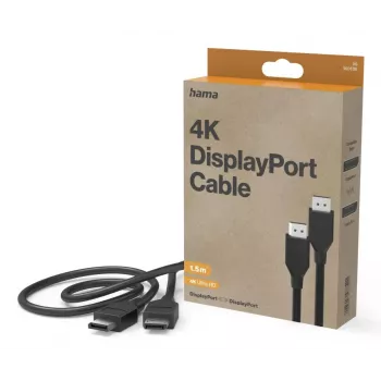 Cable DisplayPort HAMA Classic Line DP 1.2 Ultra-HD 4K 1,50 m