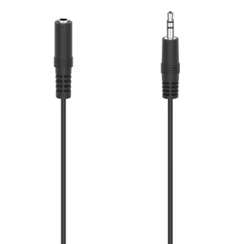 Cable de audio Hama 00305029 2,5 m 3,5 mm conector macho a conector hembra negro