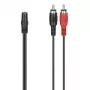 Cable de audio Hama 00305040 3,5 mm conector hembra a 2 x RCA conector macho negro