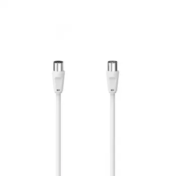 Cable coaxial Hama 00305045 10 m blanco conector coaxial
