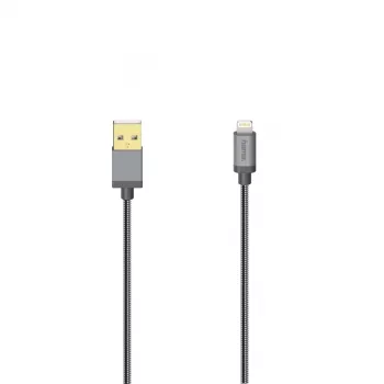 Hama 00200501 Cable Lightning 0,75 m Antracita