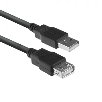 ACT Cable alargador USB 2.0 A macho - A hembra 3 metros