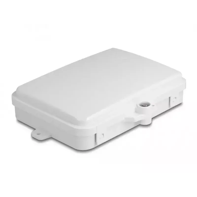 DeLOCK Caja de distribución de fibra óptica 6 puertos IP65 impermeable Blanco