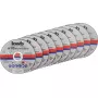 Juego de discos de corte kwb 712021 disco de corte fino centro plano 10 uds.