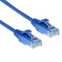 ACT azul 0,15 m LSZH U/UTP CAT6 cable de parcheo slimline para centro de datos snagless con conectores RJ45