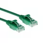 ACT verde 0,15 m LSZH U/UTP CAT6 cable de parcheo slimline para centro de datos con conectores RJ45 sin protección de lengüeta