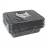 Recipiente de alimentos desechable Papstar 96552 polipropileno negro 227x178x45mm
