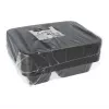 Recipiente de alimentos desechable Papstar 96553 polipropileno negro 227x178x45mm