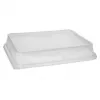 Recipiente de almacenamiento de alimentos desechable Papstar 96555 transparente PET 234x187x20mm