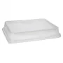 Recipiente de almacenamiento de alimentos desechable Papstar 96555 transparente PET 234x187x20mm