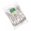 Tenedor desechable Papstar 96427 polipropileno 50 unidades blanco 185 mm