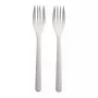 Tenedor desechable Papstar 96427 polipropileno 50 unidades blanco 185 mm