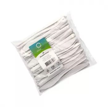 Tenedor desechable Papstar 96428 polipropileno 50 unidades blanco 185 mm