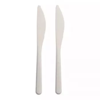 Tenedor desechable Papstar 96428 polipropileno 50 unidades blanco 185 mm