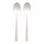 Cuchara de sopa desechable Papstar 96432 polipropileno blanco 50 unidades