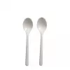 Cuchara de sopa desechable Papstar 96434 polipropileno blanco 50 unidades