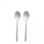 Cuchara de sopa desechable Papstar 96434 polipropileno blanco 50 unidades