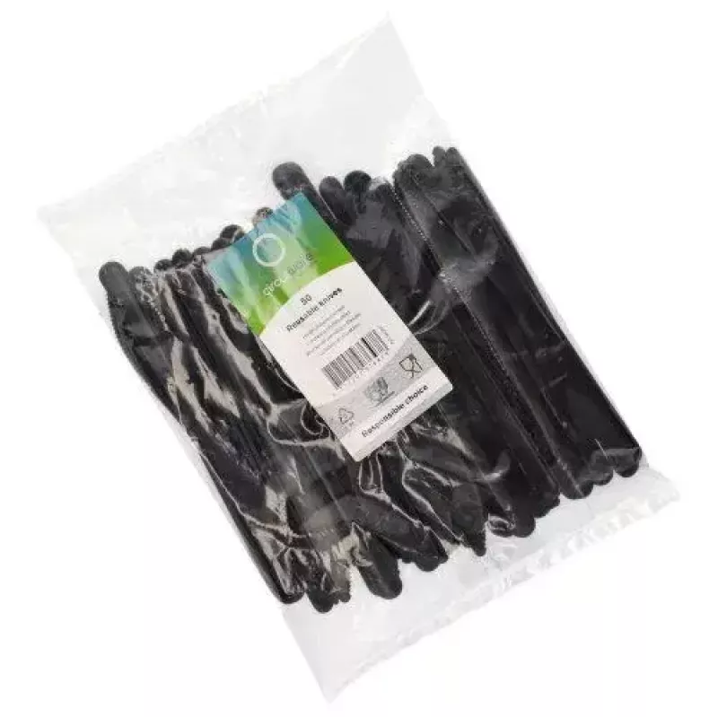 Papstar cuchillos de plástico reutilizables, 50 uds. (96436)
