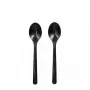 Cucharilla de café desechable Papstar 96438 polipropileno negro 50 unidades
