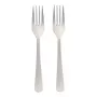 Tenedores desechables Papstar 96462 polipropileno 100 unidades blanco 190 mm
