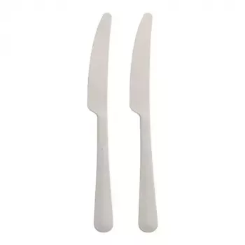 Cuchillo desechable Papstar 96463 blanco polipropileno 197 mm