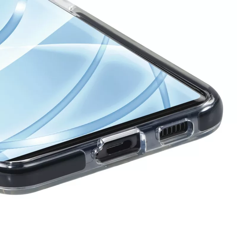 Funda protectora para móvil Hama 16,8 cm (6,6 pulgadas) funda negra, transparente