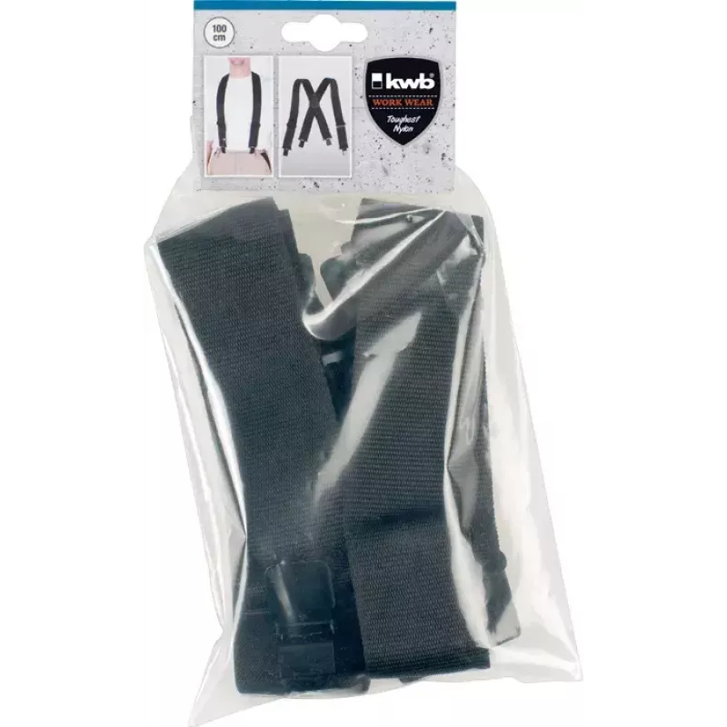 kwb 908110 tirantes elásticos, negro