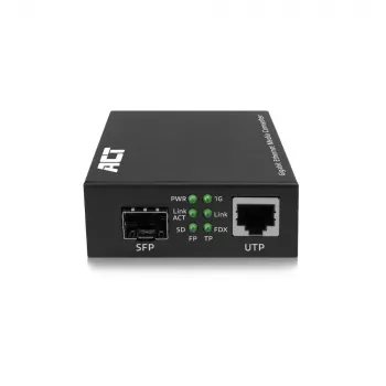 Conversor de medios de red ACT AC4451 1000 Mbit/s multimodo monomodo negro