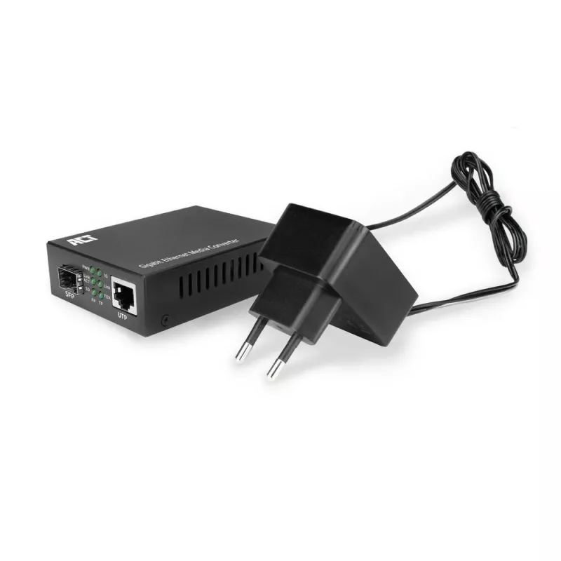 Conversor de medios de red ACT AC4451 1000 Mbit/s multimodo monomodo negro
