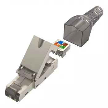 Hama 00200773 conector RJ45 Cat6a blindado, sin herramientas