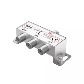 Hama 00205350 divisor/combinador de cable plateado